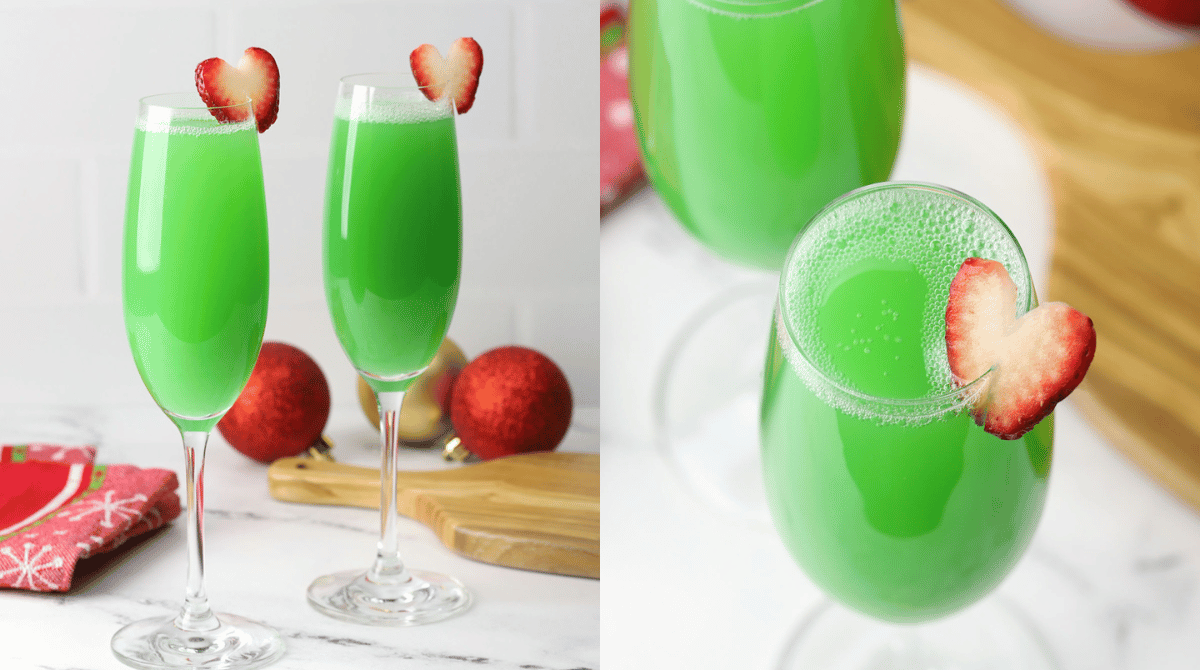 Festive Grinch Mimosa Recipe for Holiday Cheers