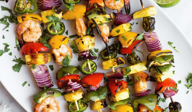 Shrimp and Pineapple Skewers