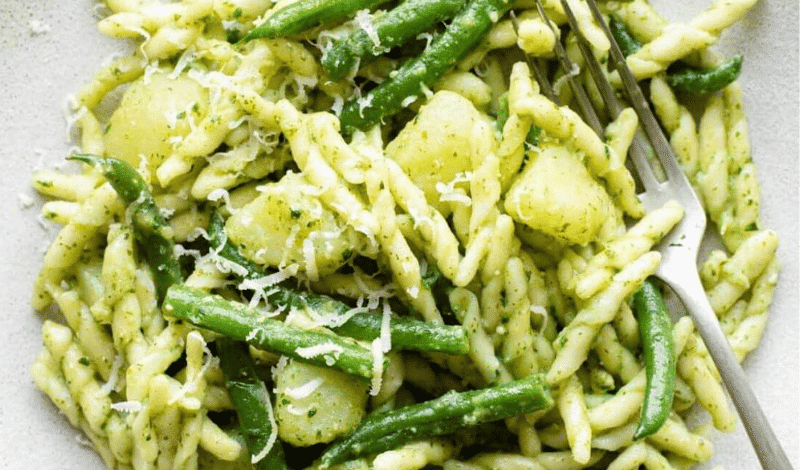 Trofie Pasta with Pesto Sauce