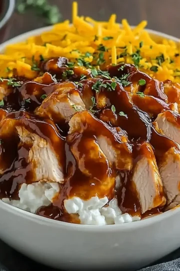 Cottage Cheese BBQ Chicken Bowl