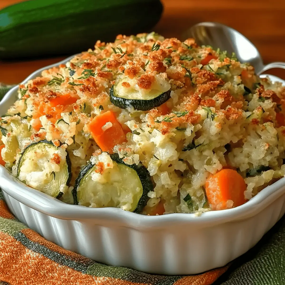 Delicious Zucchini Rice Casserole with Stuffing Mix Tonight! - torecipe.com